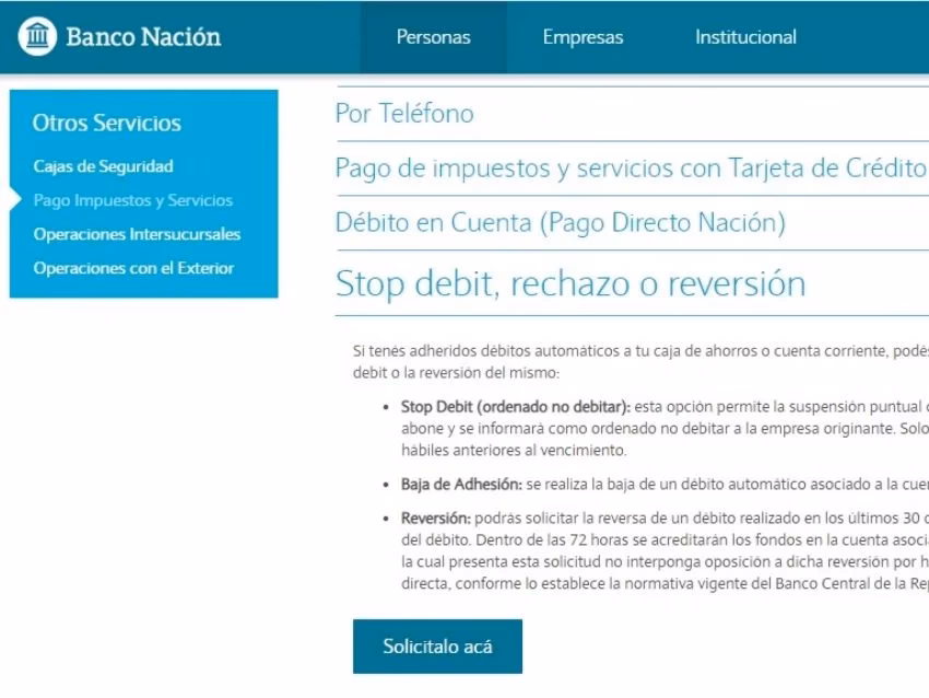 ¿Qué pasa si hago un stop debito en mi tarjeta de crédito?