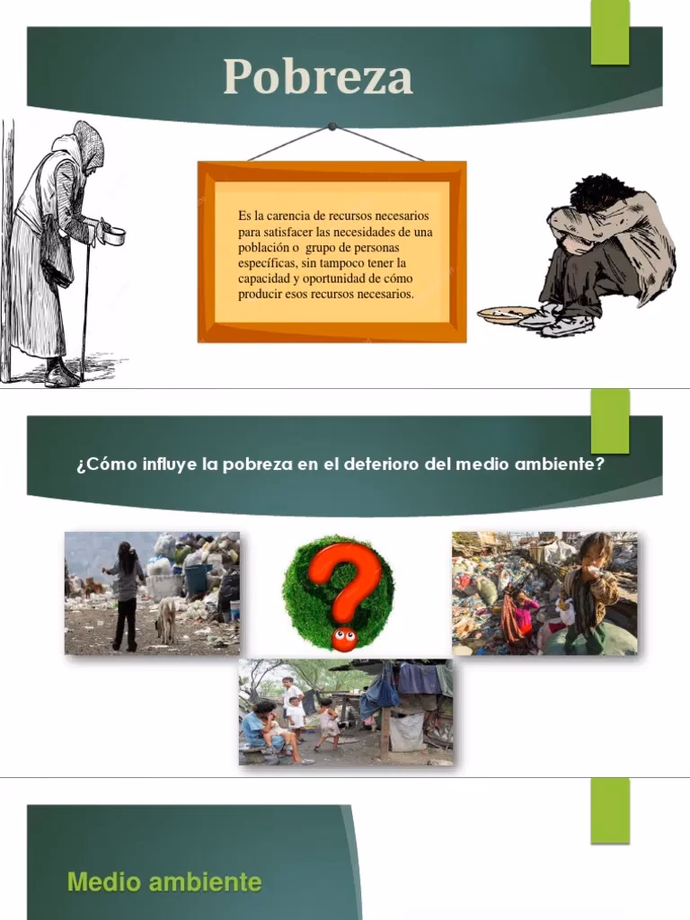 ¿Cuál es el impacto de la pobreza en la degradación ambiental?