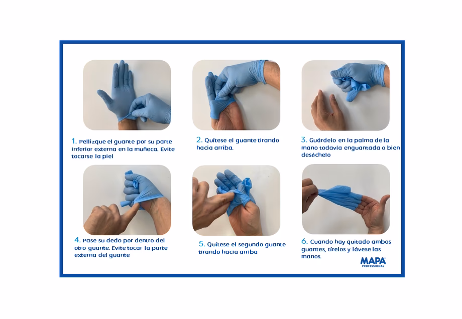 ¿Por qué no se recomienda usar guantes?