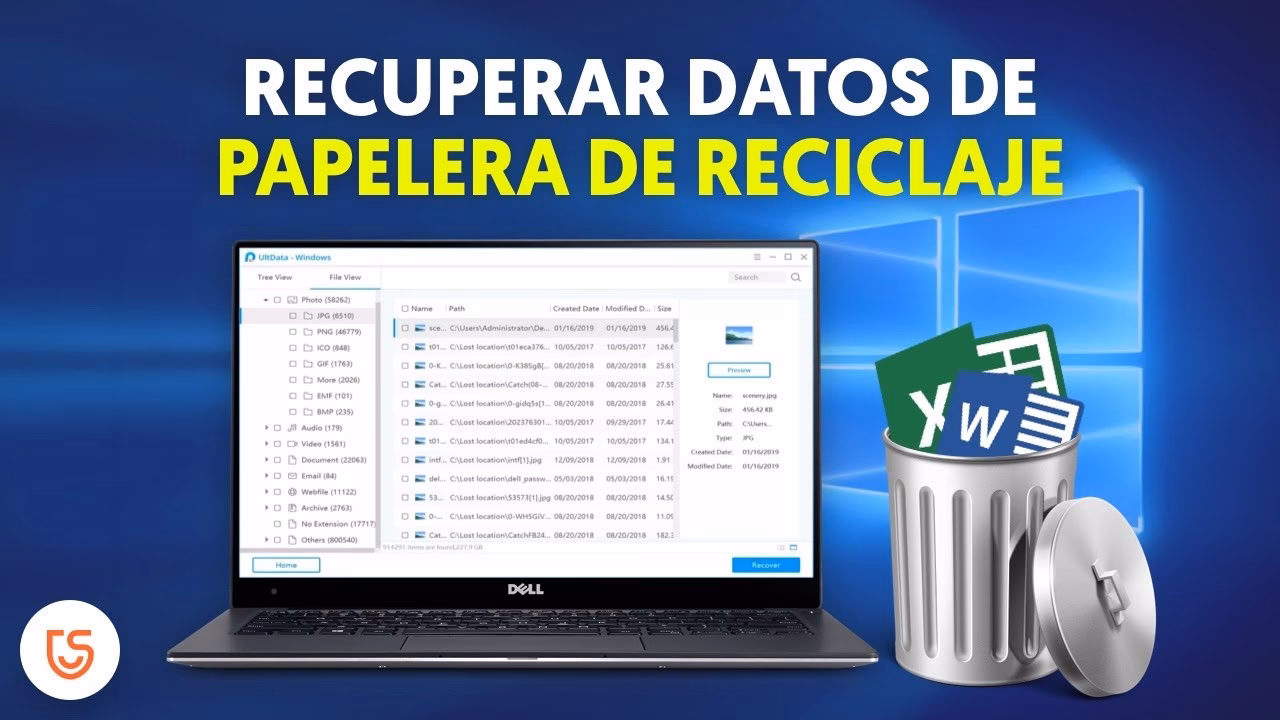 ¿Cómo abrir la Papelera de reciclaje?