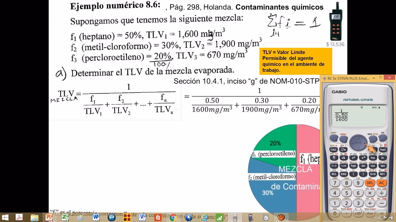 ¿Cuáles son los límites de exposición profesional para agentes químicos?