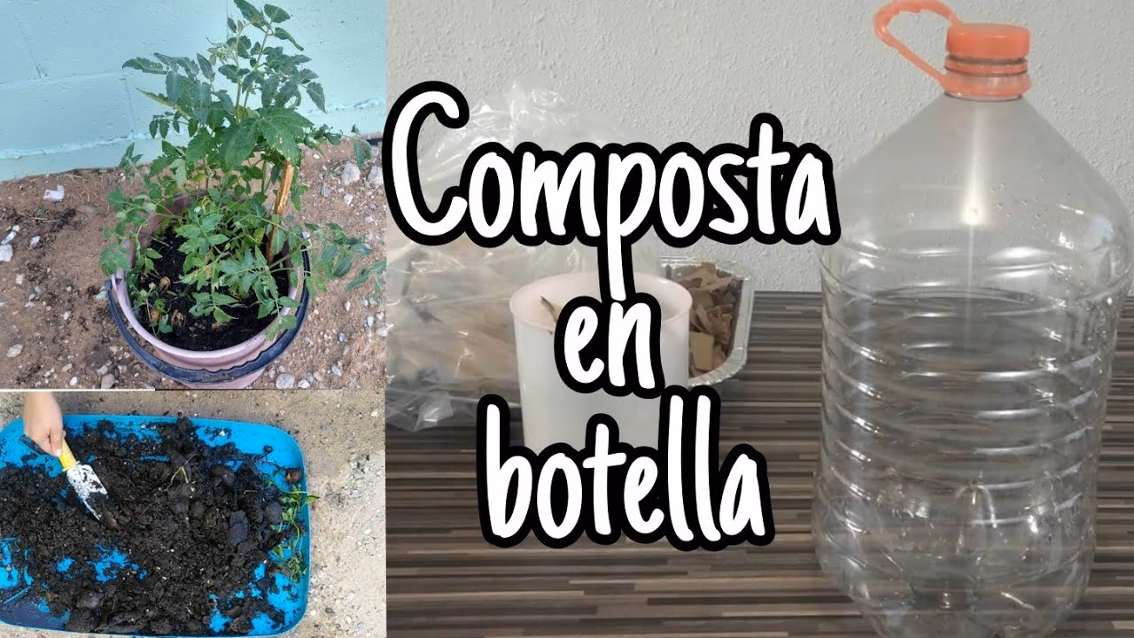 ¿Cómo llenar una botella de composteo?