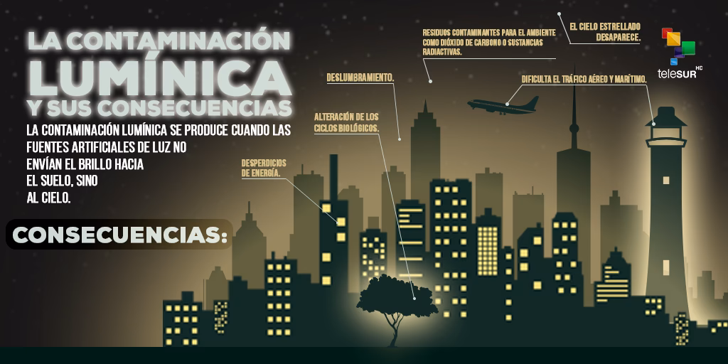 ¿Cuáles son los efectos de la contaminación lumínica en la vida silvestre?
