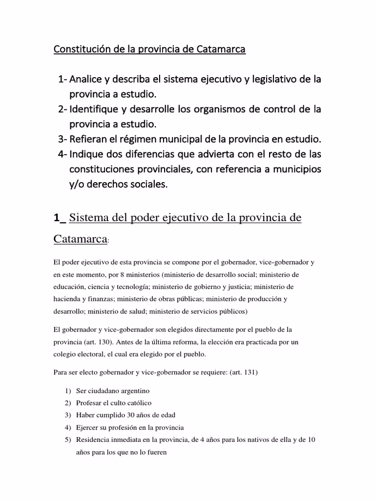 ¿Cuál fue la primera constitución de Catamarca?