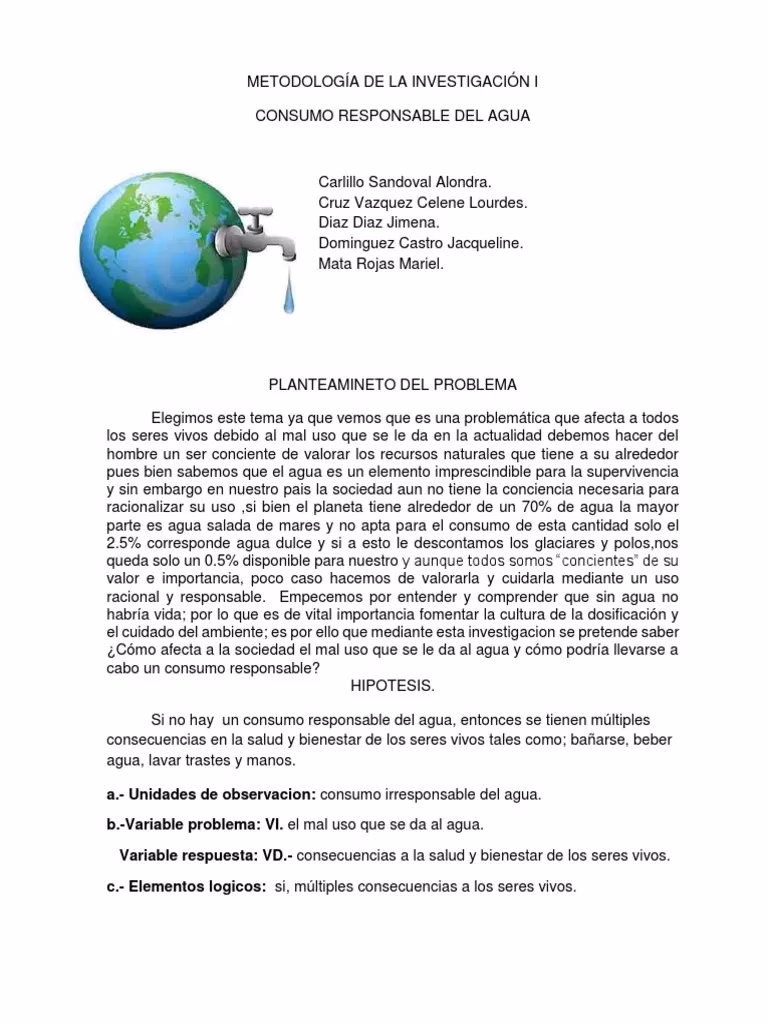 ¿Qué es el consumo responsable del agua?