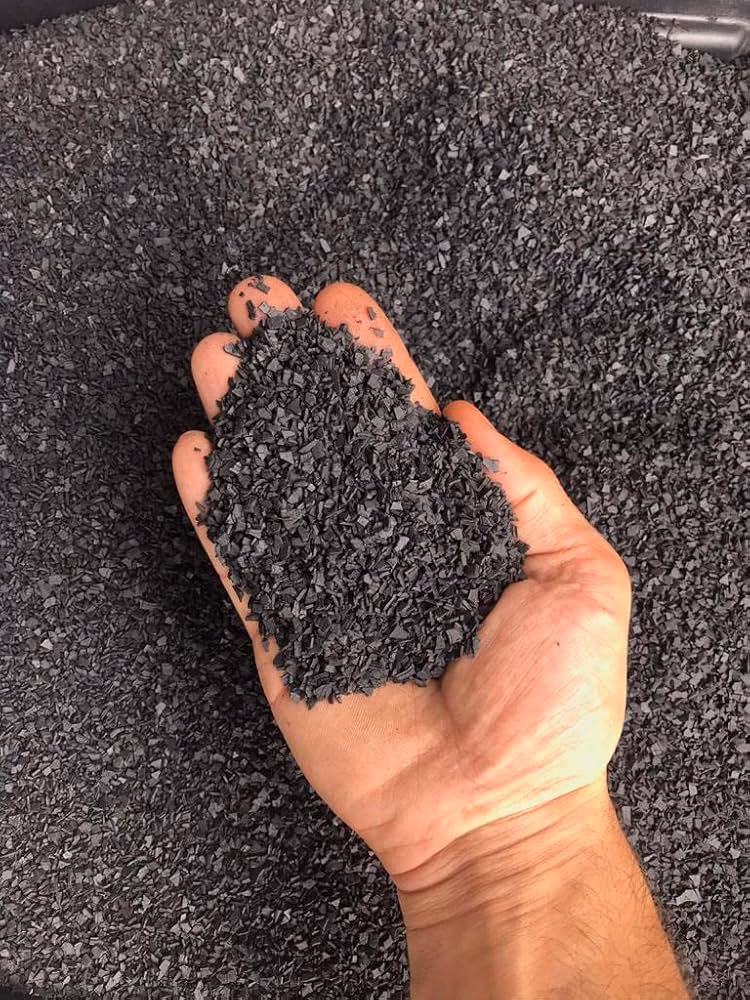 ¿Cómo se transportan las virutas de goma calificadas?