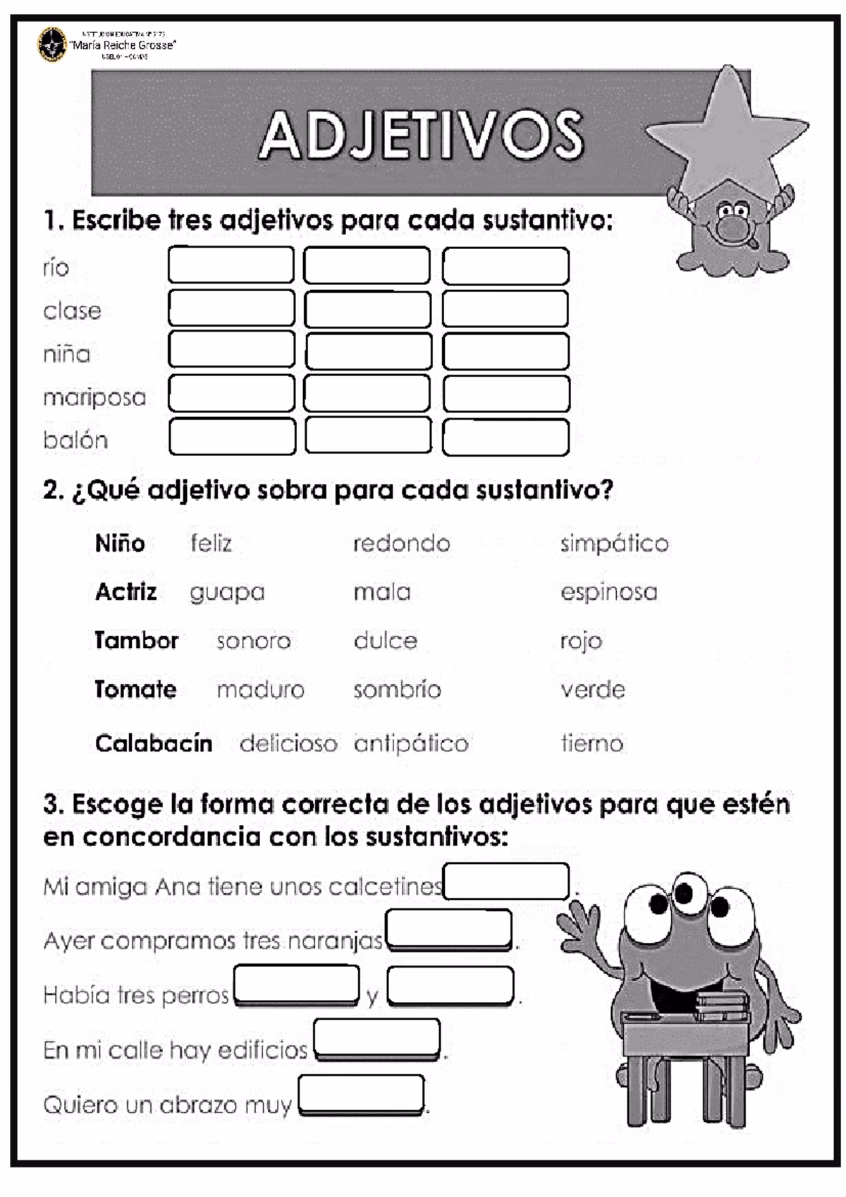 ¿Cuáles son los adjetivos que sirven para calificar al sustantivo contaminación?