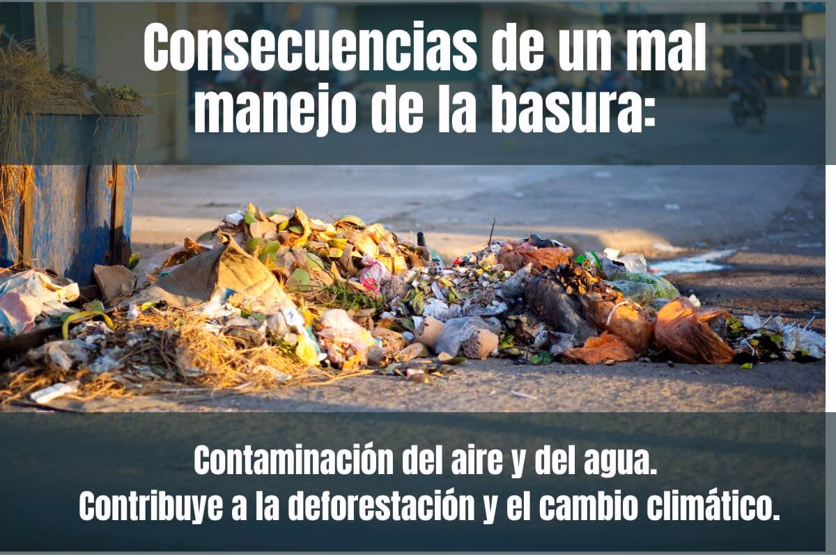 ¿Cuáles son las consecuencias de la contaminación por basura en el suelo?