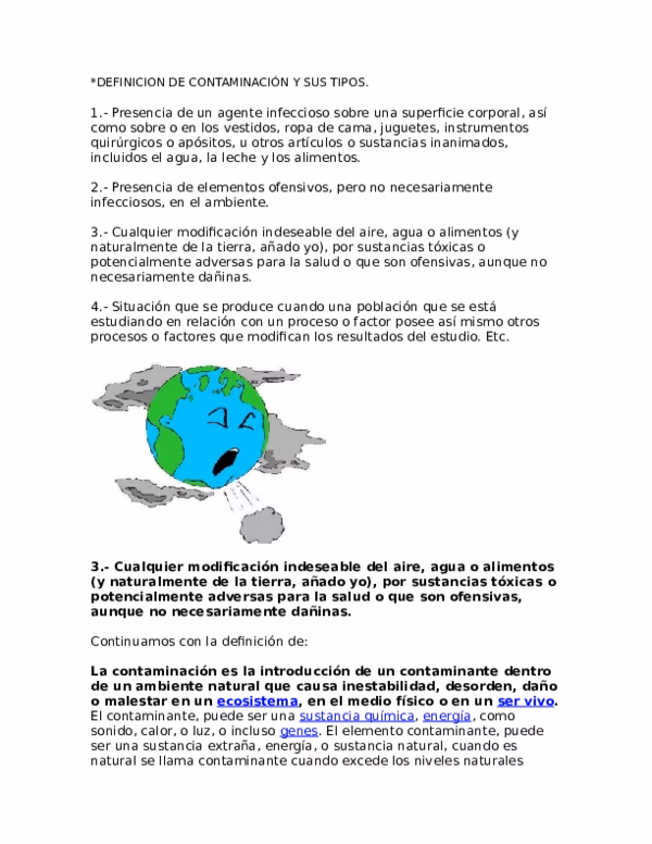 ¿Qué es un contaminante primario?