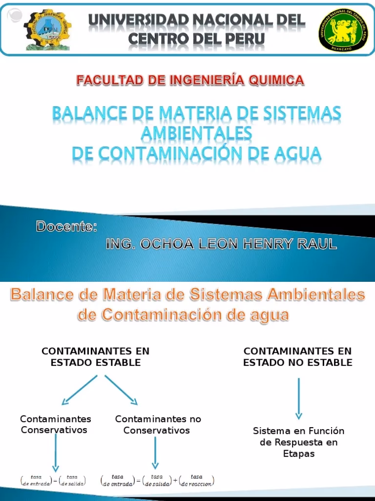 ¿Qué son los contaminantes conservativos?