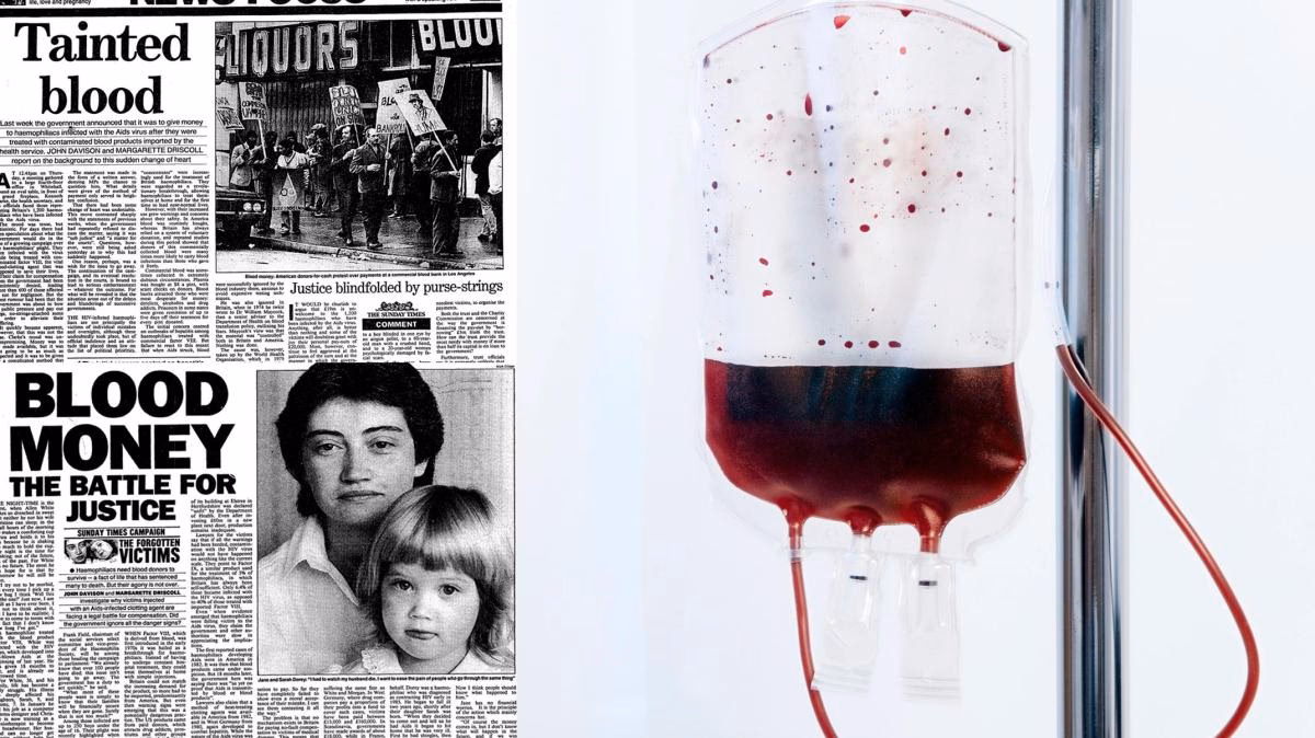 How many people got HIV from contaminated blood products?