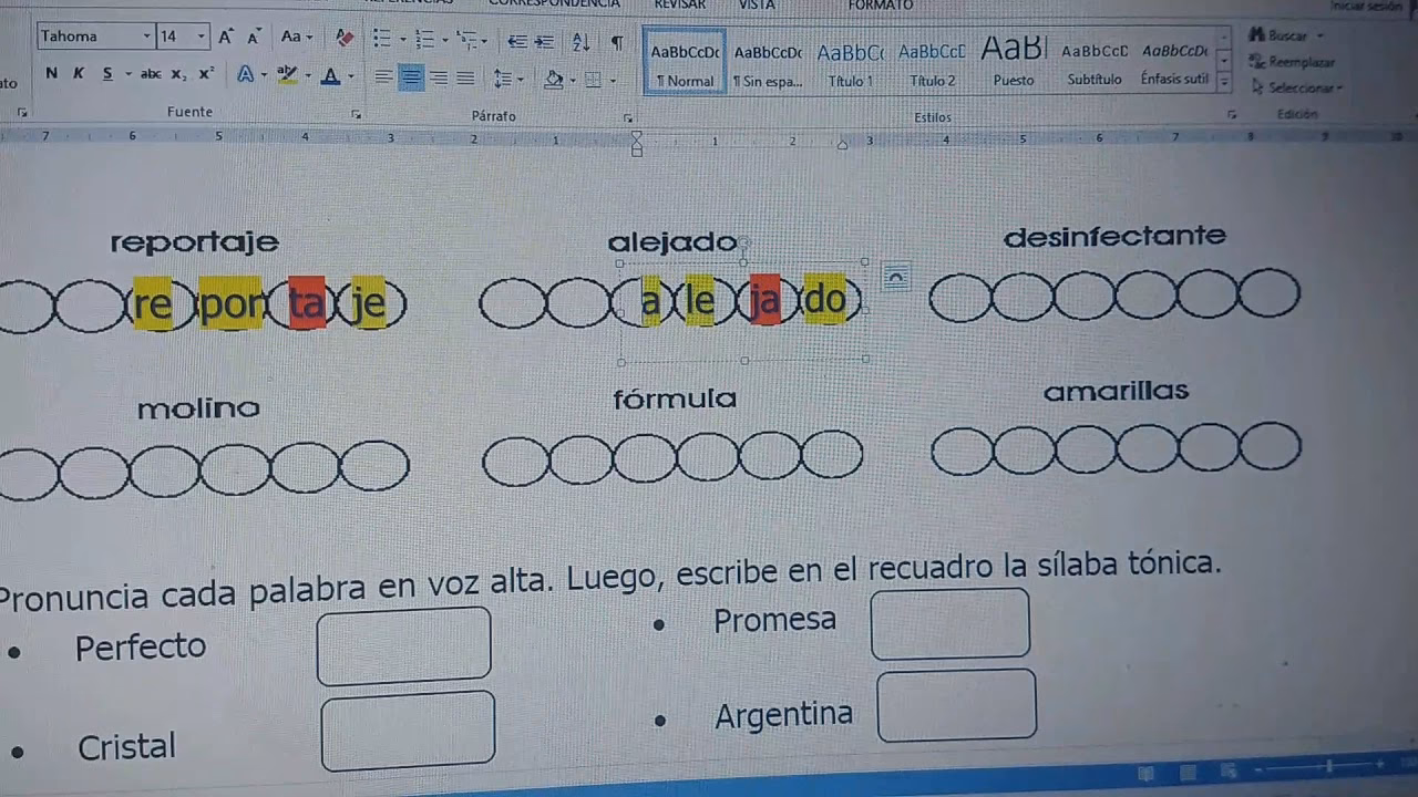 ¿Cuántas sílabas tiene la palabra contaminación?
