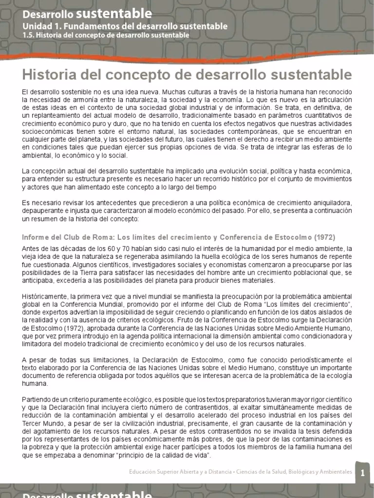 ¿Qué es el desarrollo sustentable?