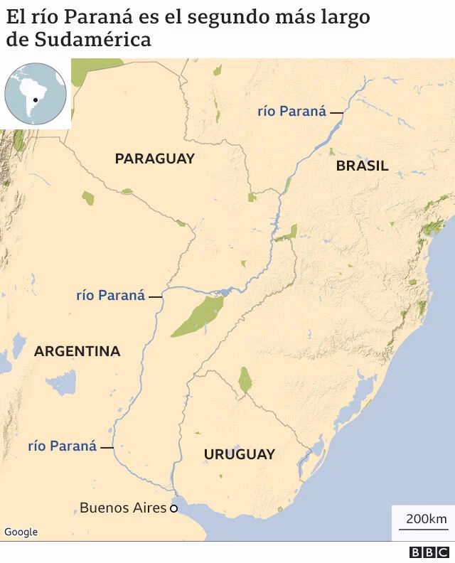 ¿Qué es la lectura guiada del mapa de la cuenca del Paraná?