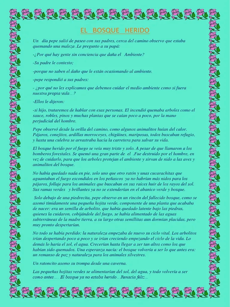 ¿Cuáles fueron los cuentos que se entraron en los bosques?