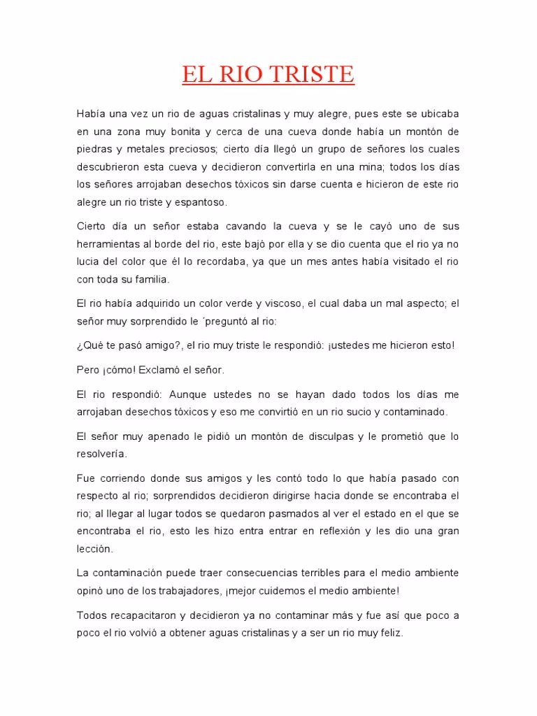 ¿Por qué nos contaminan los ríos y pozos?