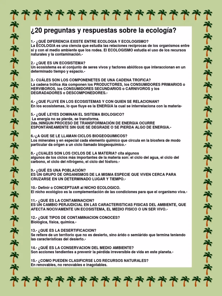 ¿Cuáles son los cuestionarios de la prueba de Educación Ambiental?