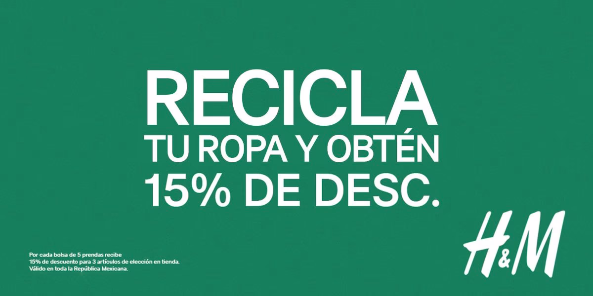 ¿Cuántas prendas se pueden reciclar en H&M?