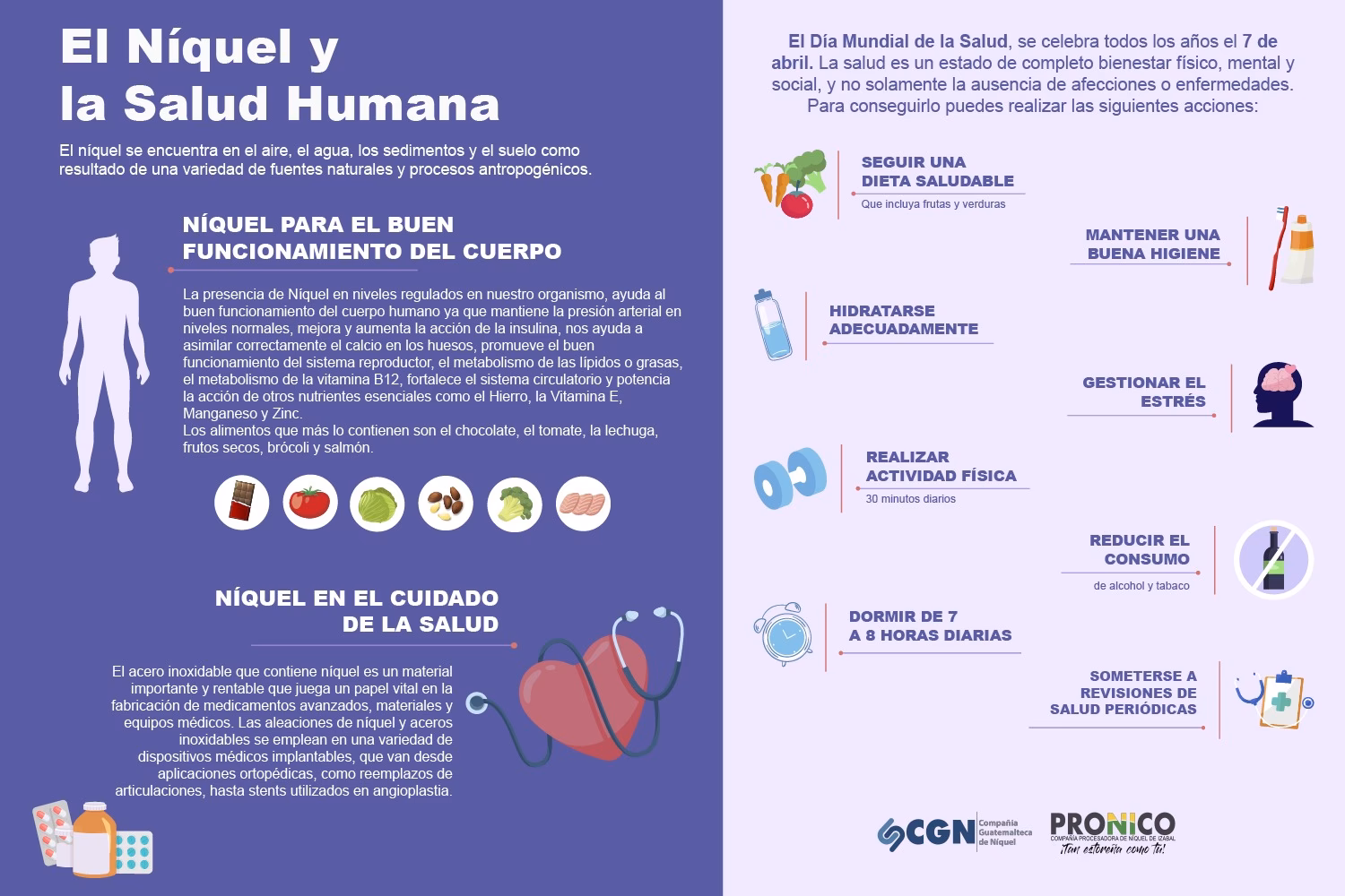 ¿Cuáles son los efectos del níquel sobre los organismos y los humanos?