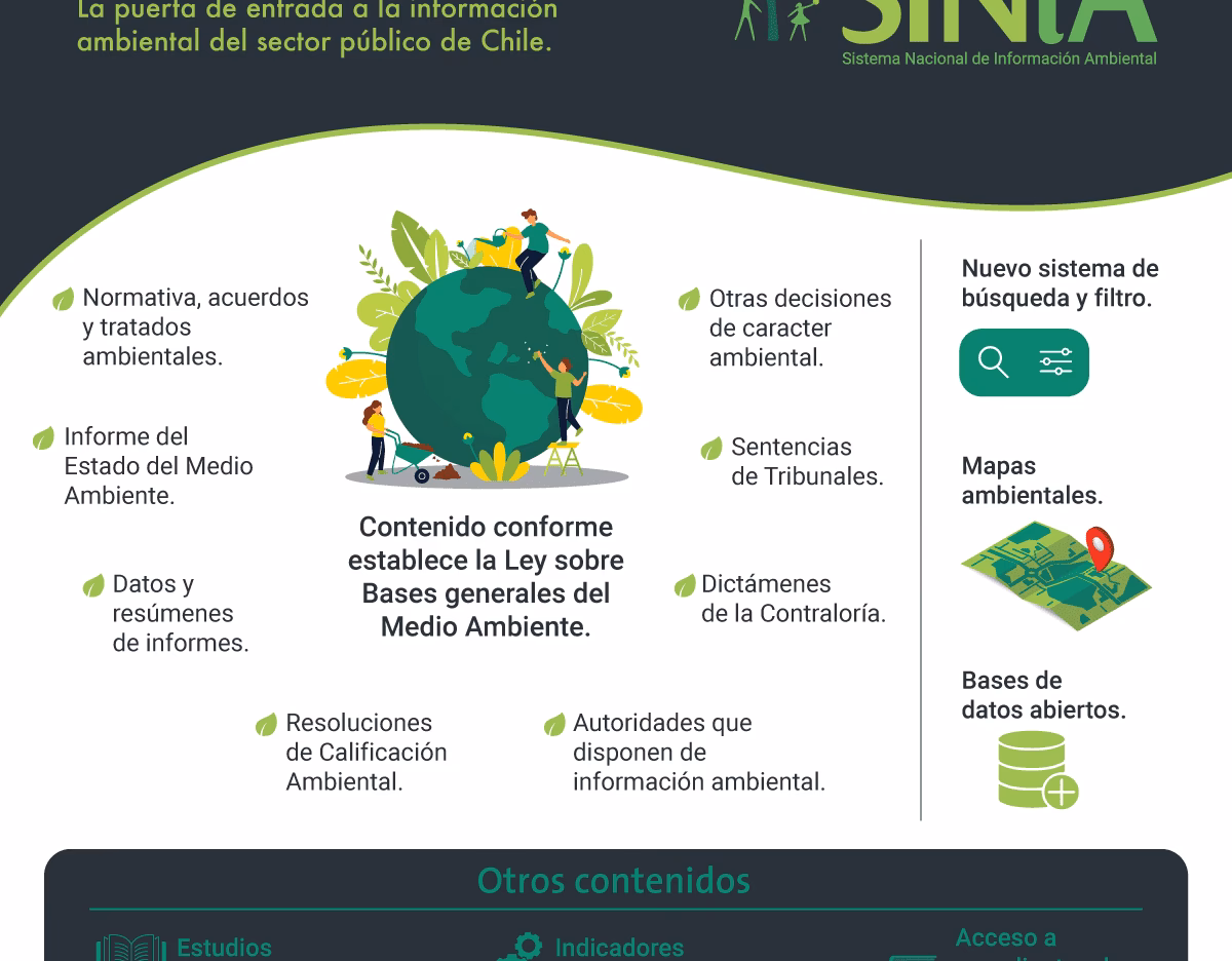 ¿Cuáles son las bases de datos del Ministerio del ambiente?