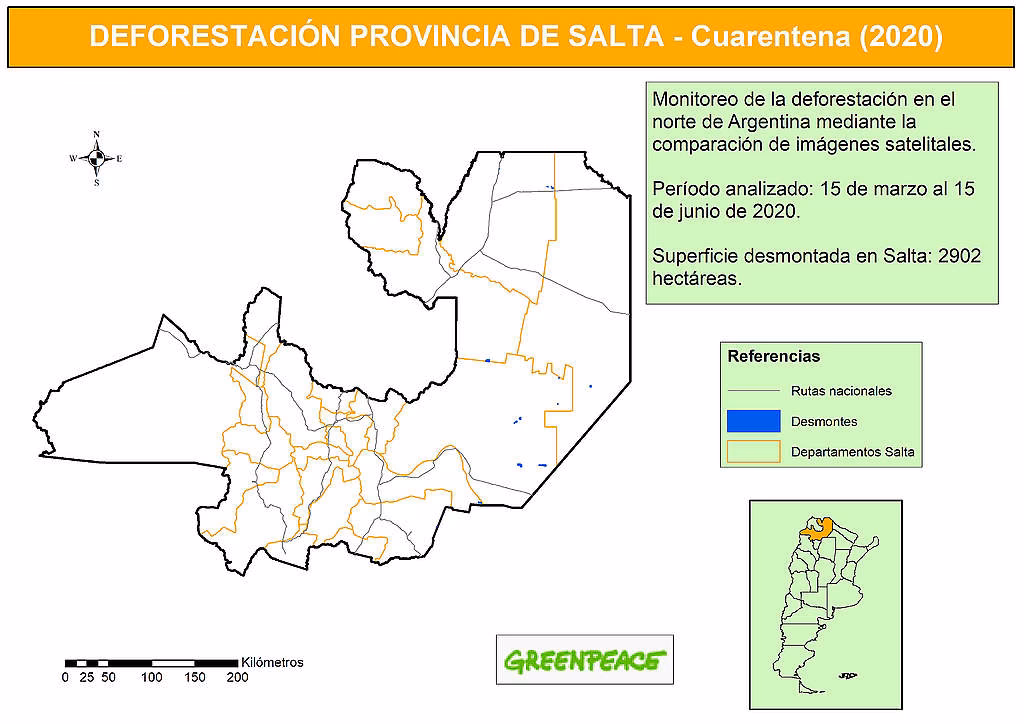 ¿Cuáles son los departamentos de Salta?