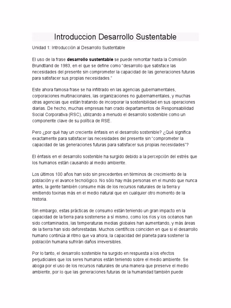 ¿Cuáles son los principios del desarrollo sustentable?