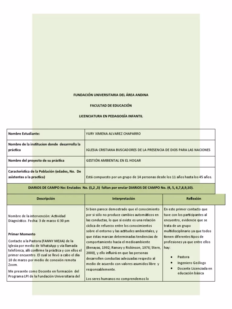 ¿Qué es un diario de campo?