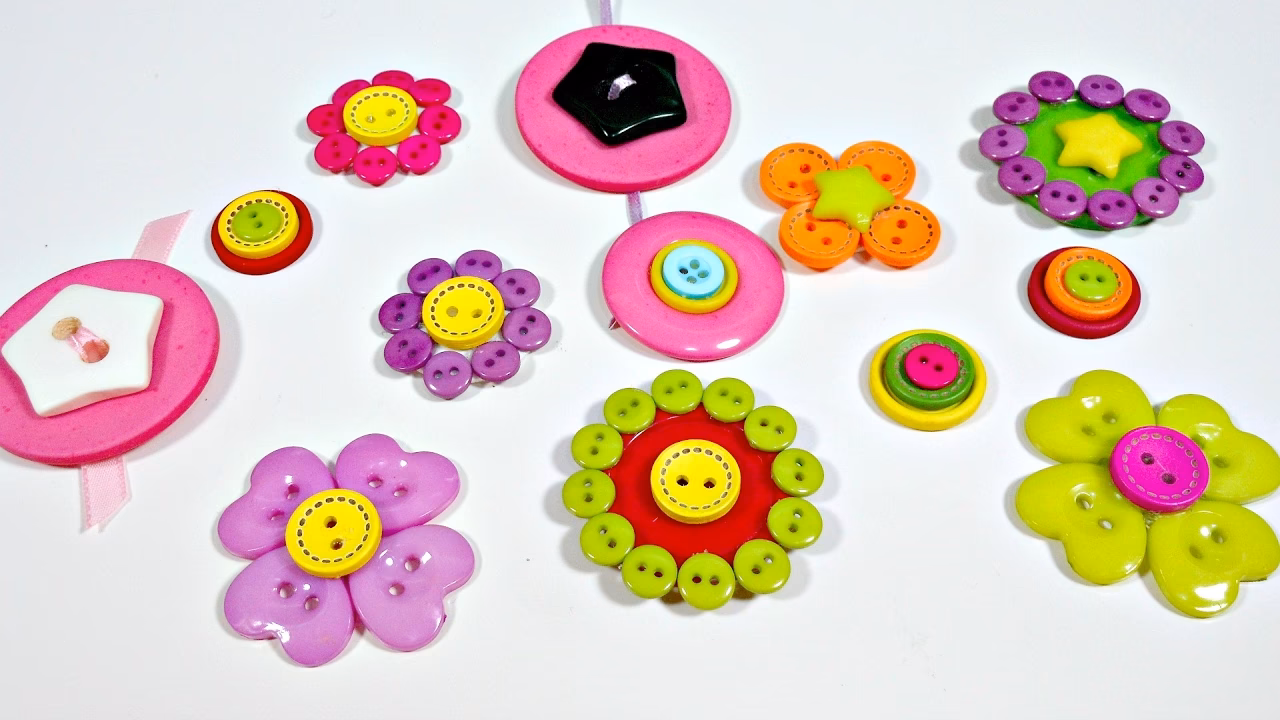 ¿Cómo hacer manualidades con botones?
