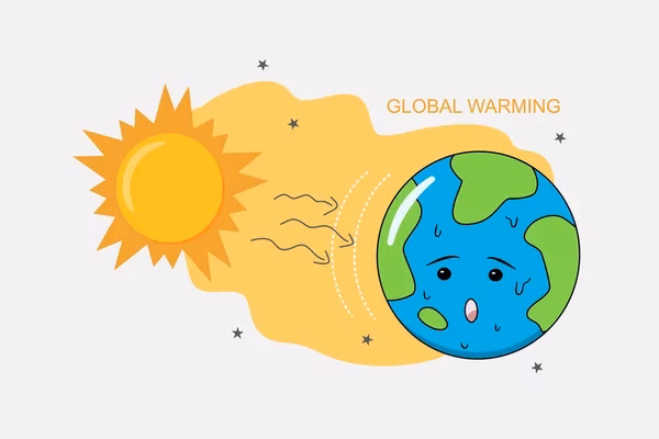 ¿Cuántas ilustraciones de calentamiento global hay disponibles?