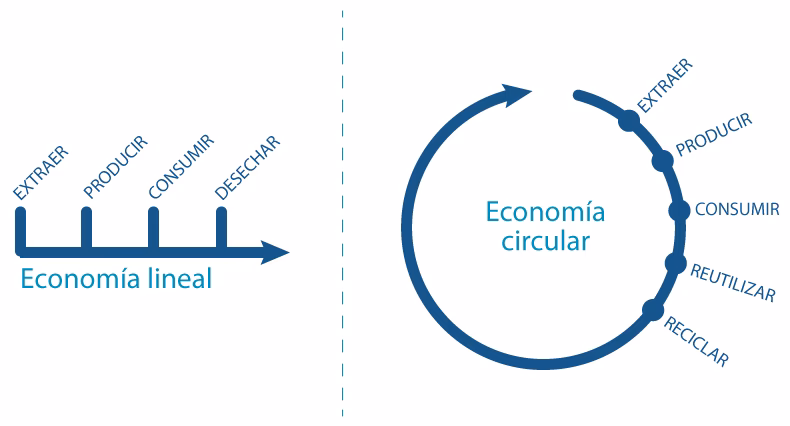 ¿Cuál es la diferencia entre la energía lineal y circular?