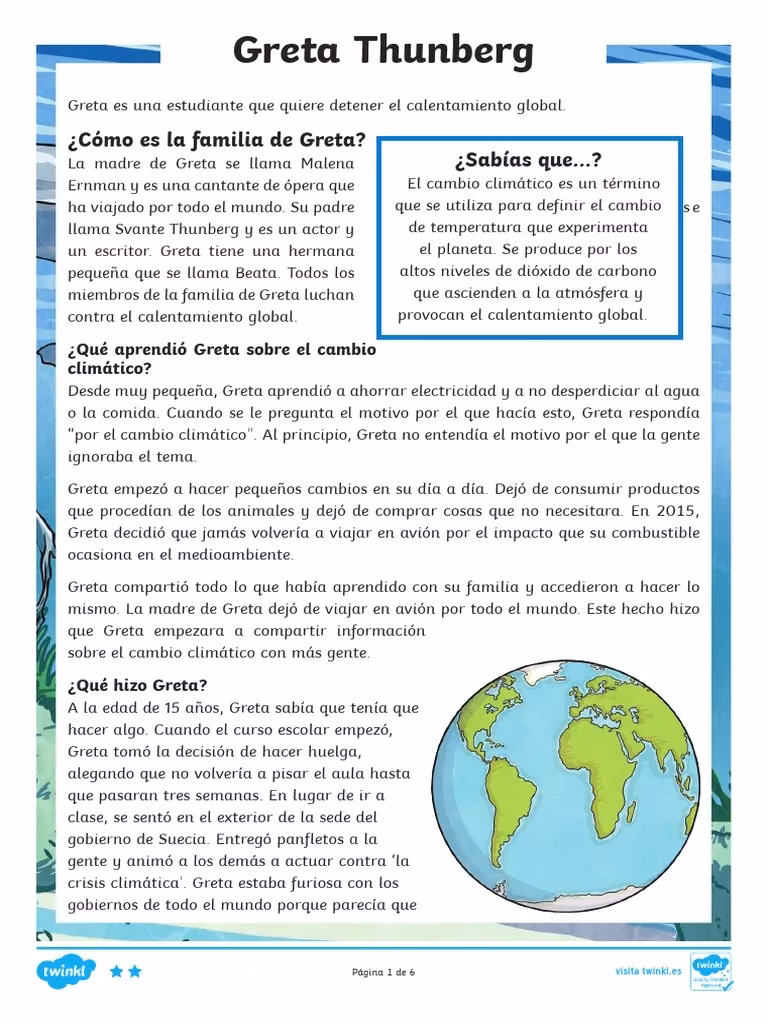 ¿Qué dice Greta sobre la crisis climática?