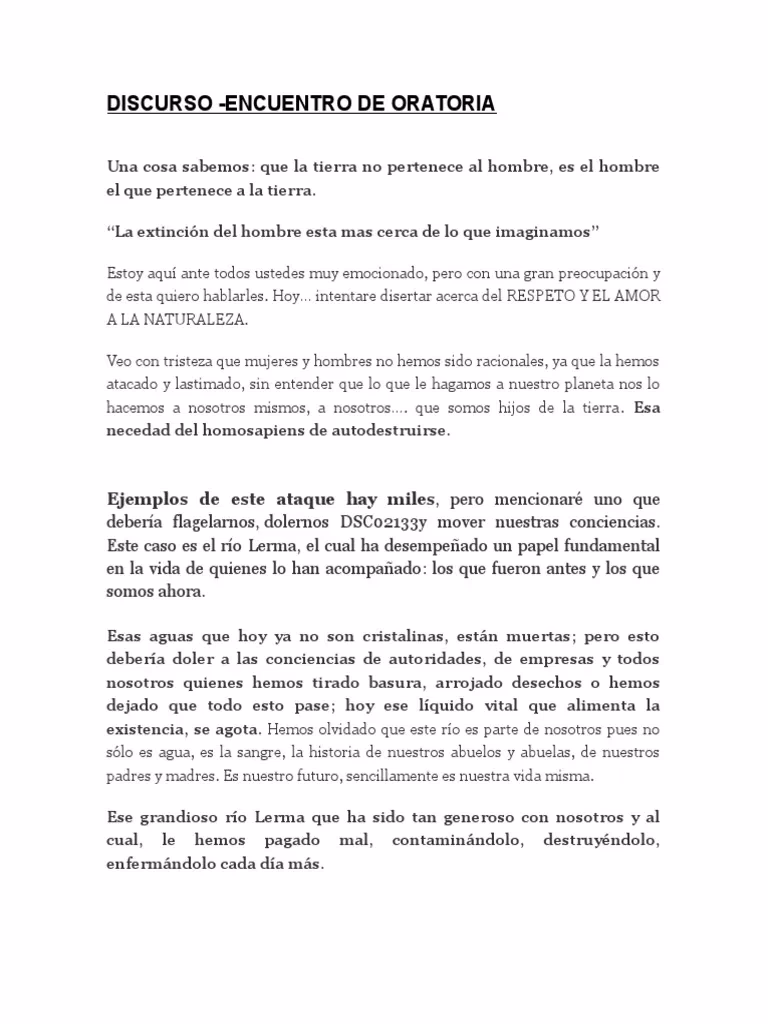 ¿Cuáles son los ejemplos de discursos que podrías utilizar en un parlamento infantil?