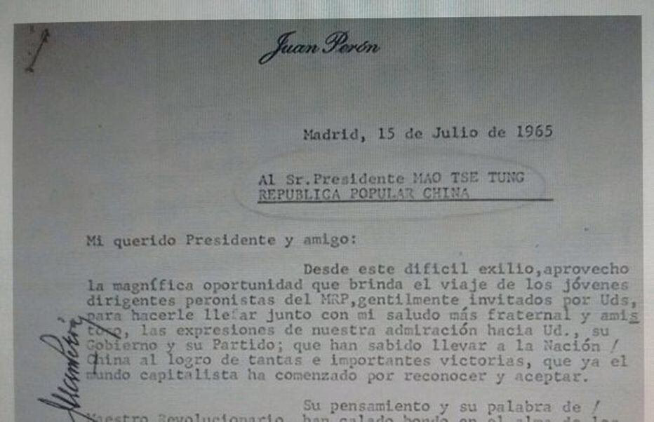 ¿Qué es la carta de Perón al medio ambiente?