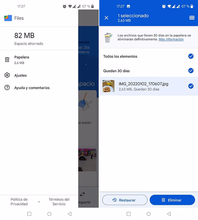 ¿Cuál es la diferencia entre un ordenador y una papelera de reciclaje?