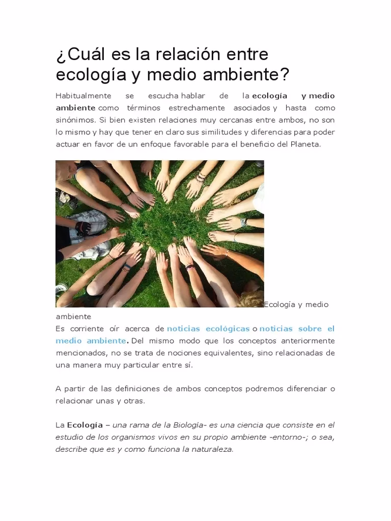 ¿Cómo conocer la ecología y el medio ambiente?