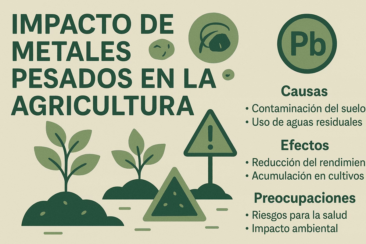 ¿Cuáles son los metales pesados en suelos de cultivo?
