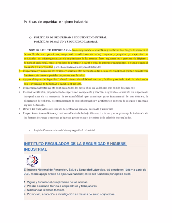 ¿Qué derecho tiene seguridad e Higiene Industrial en caso de violaciones?