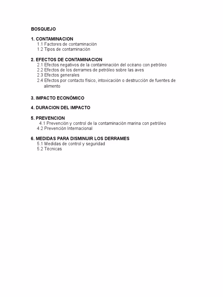 ¿Qué es un bosquejo de texto ejemplos?