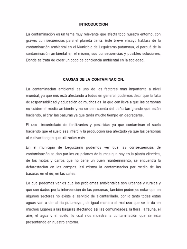¿Qué son los elementos de contaminación?
