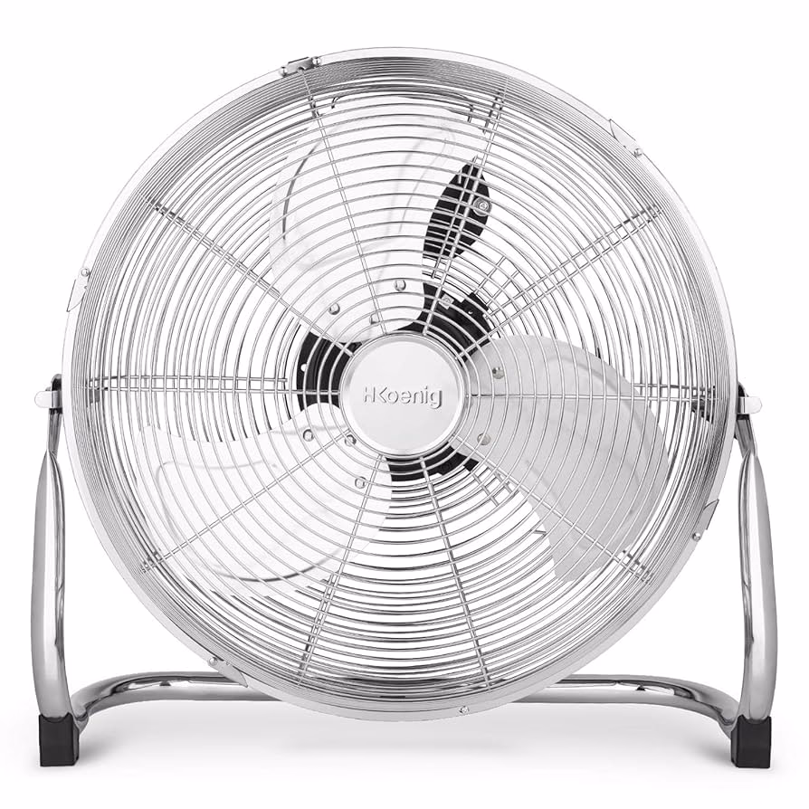 ¿Cuáles son los elementos de un ventilador de pie?