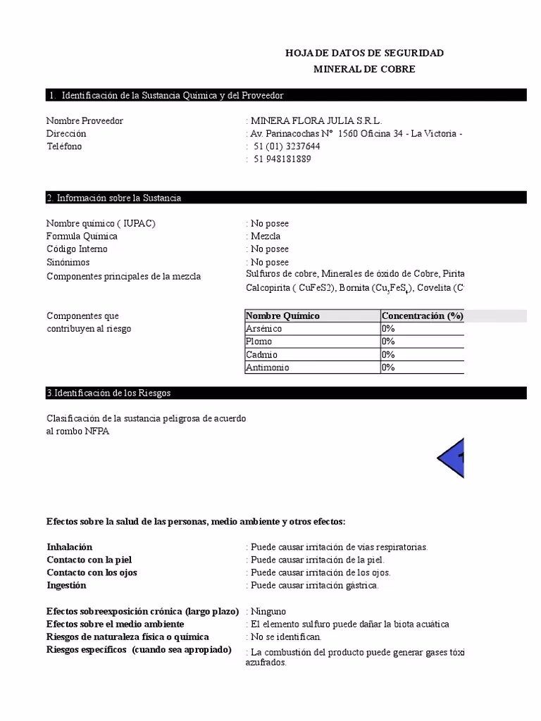 ¿Cuáles son las sustancias químicas usadas en la minería?