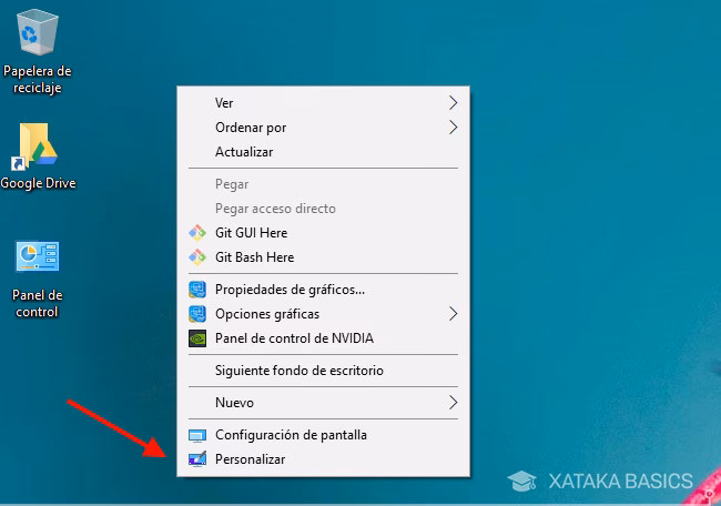 ¿Cómo agregar la Papelera de reciclaje a mi escritorio?