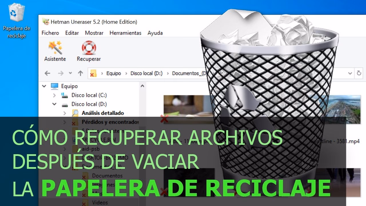 ¿Por qué los archivos eliminados no aparecen en la Papelera de reciclaje?