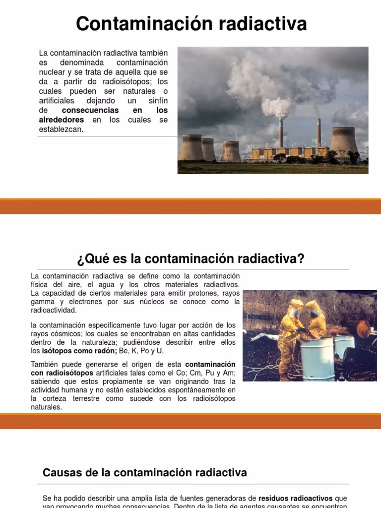 ¿Cuál es el umbral de contaminación por radioactividad?