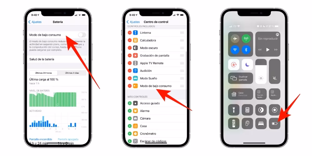 ¿Cómo evitar que mi iPhone se quede sin energía?