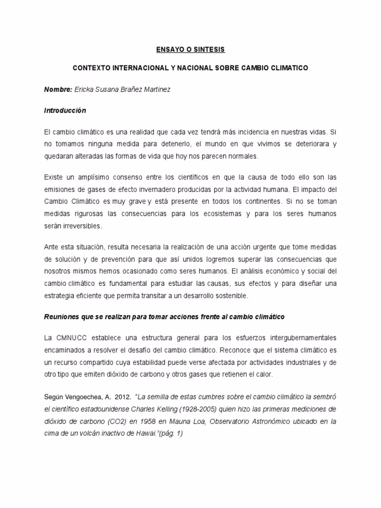 ¿Cuáles son las consecuencias del cambio climático en Colombia?