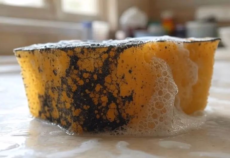 ¿Cómo afectan los microorganismos a la esponja?