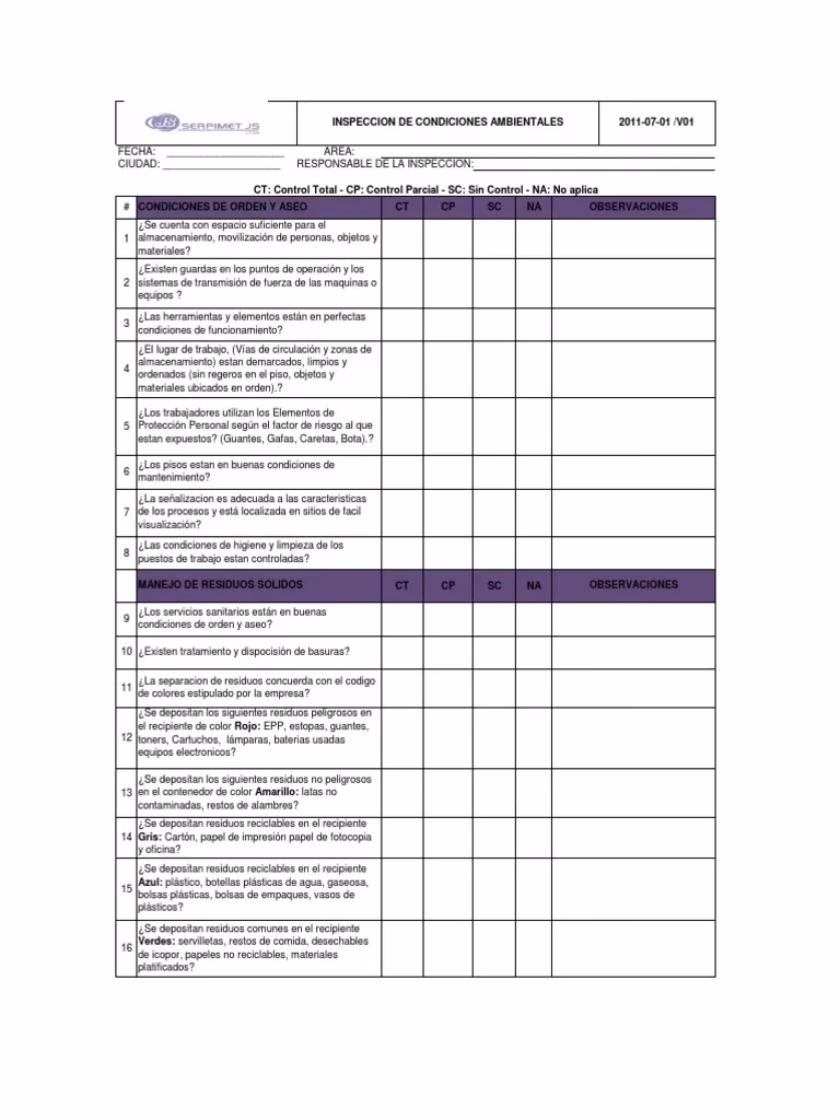 ¿Cómo preparar una inspección medioambiental?