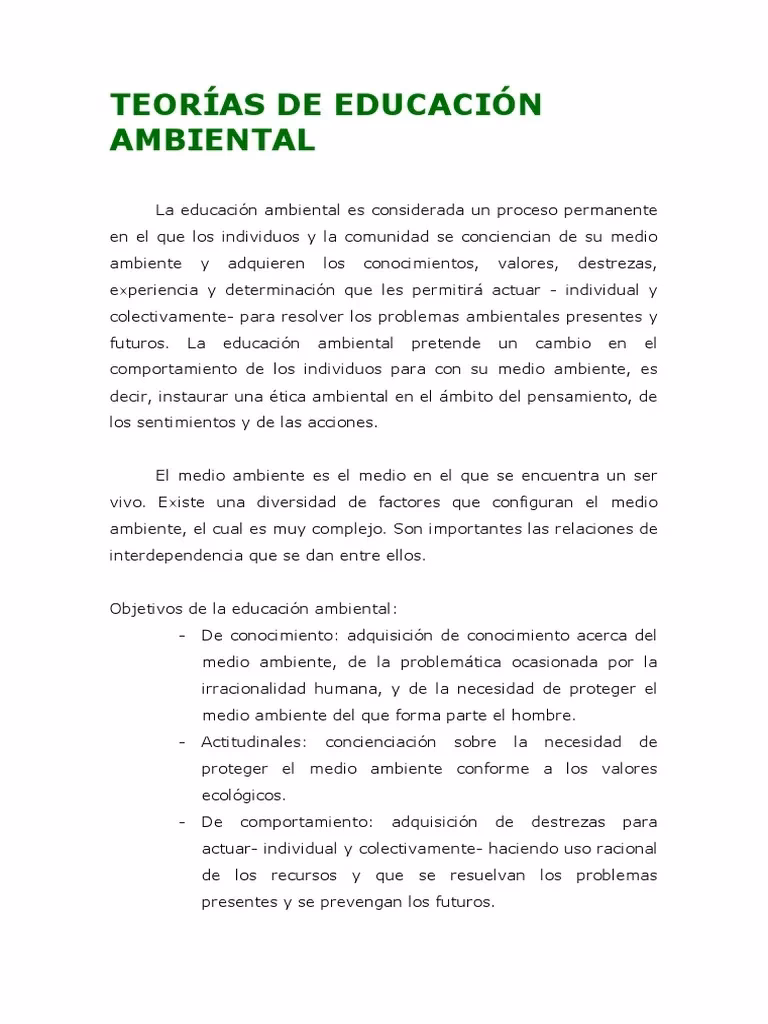 ¿Qué hace un educador ambiental?
