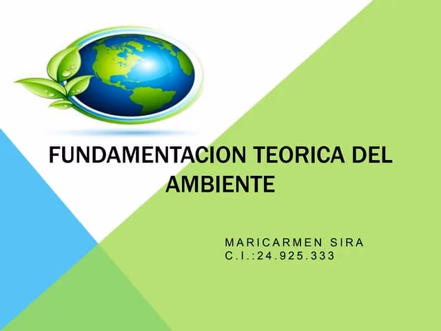 ¿Cuáles son los conceptos básicos del Medio Ambiente?